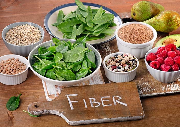 High-fiber foods for menopause constipation relief