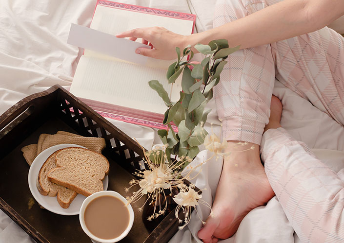 slow morning routine for midlife woman