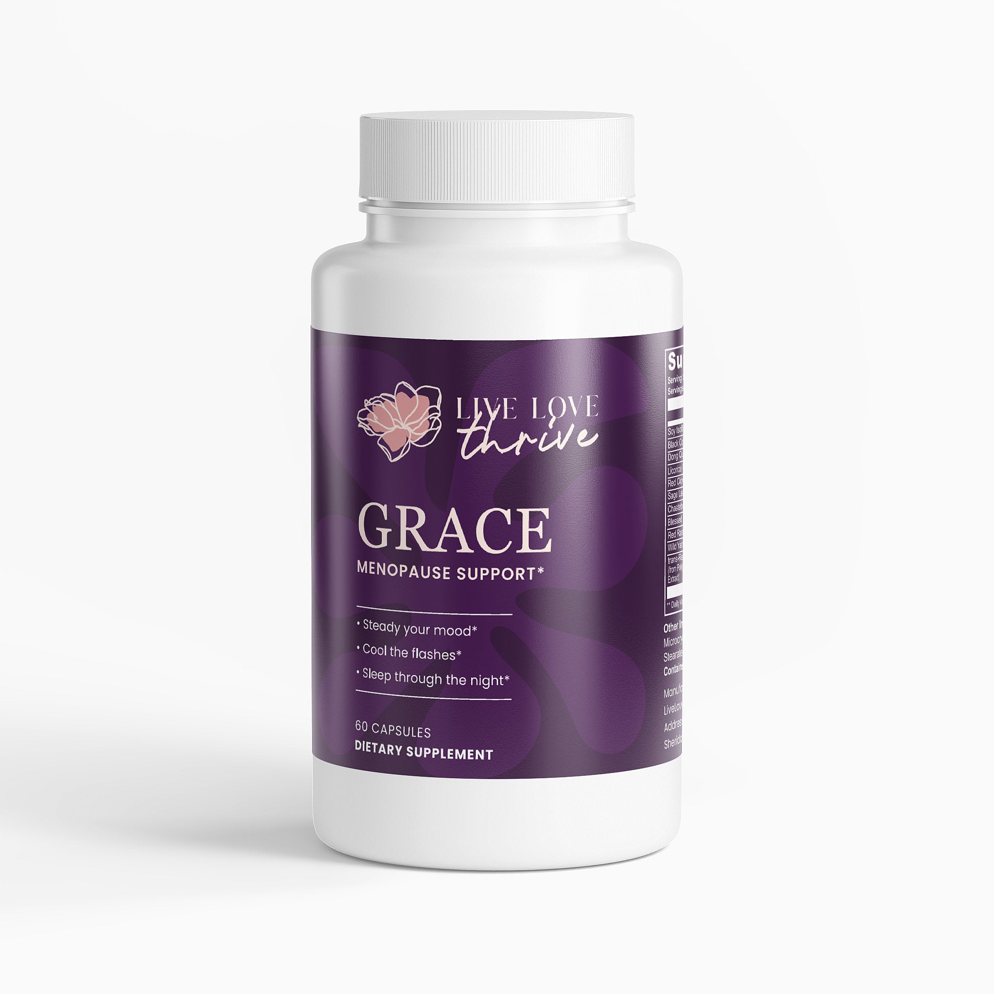 livelovethrive grace menopause support supplement